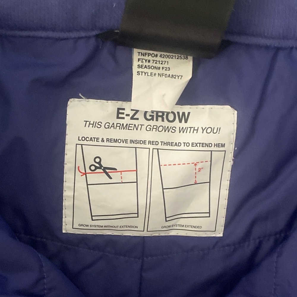 The North Face Girl’s Freedom Insulated Pants In Cave Blue Size XS (6) - Picture 13 of 14